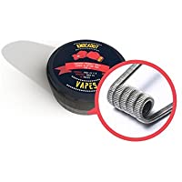 KnockOutVapes - Caja de 10 resistencias fused clapton prefabricadas de primera calidad para atomizadores RBA y RTA (0-25…
